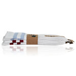 Bambus Crew Socks Tennissocken weiß bunte Ringel - 12