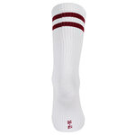 Bambus Crew Socks Tennissocken weiß bunte Ringel - 22