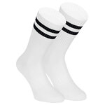 Bambus Crew Socks Tennissocken weiß bunte Ringel - 13