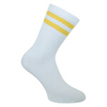 Bambus Crew Socks Tennissocken weiß bunte Ringel - 38