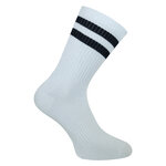 Bambus Crew Socks Tennissocken weiß bunte Ringel - 37