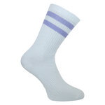 Bambus Crew Socks Tennissocken weiß bunte Ringel - 36