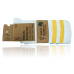 Bambus Crew Socks Tennissocken weiß bunte Ringel - 47