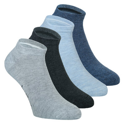 Bambus Sneaker-Socken ohne Gummidruck melange-mix