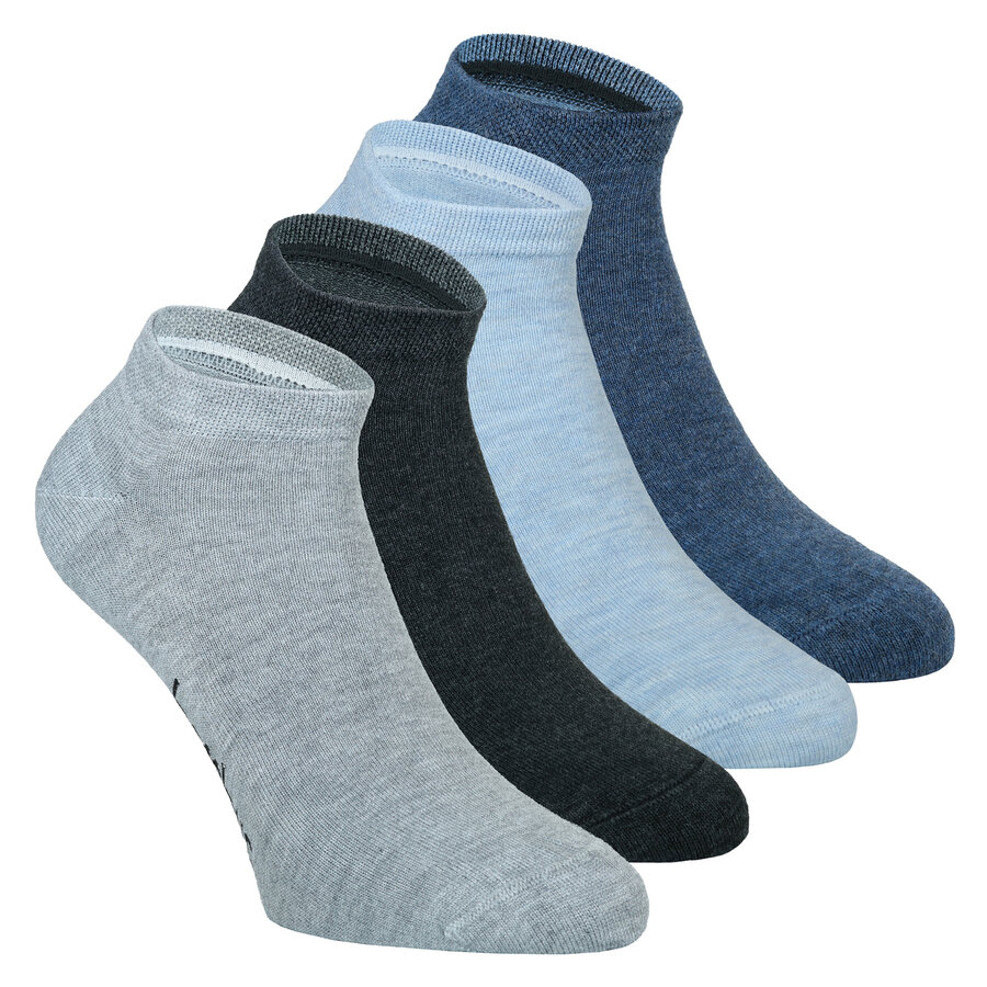 Bambus Sneaker-Socken ohne Gummidruck melange-mix