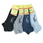 Bambus Sneaker-Socken ohne Gummidruck melange-mix - 7