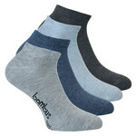 Bambus Sneaker-Socken ohne Gummidruck melange-mix - 14