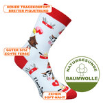 Schweiz Motivsocken weiß - 2