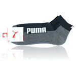 Puma Quarter Sport-Kurzsocken schwarz mit Frotteesohle - 8