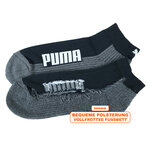 Puma Quarter Sport-Kurzsocken schwarz mit Frotteesohle - 9