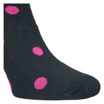 Damensocken Baumwolle verrückt-bunte Punkte schwarz - 9