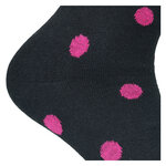 Damensocken Baumwolle verrückt-bunte Punkte schwarz - 8