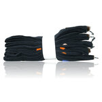 Damensocken Baumwolle verrückt-bunte Punkte schwarz - 11