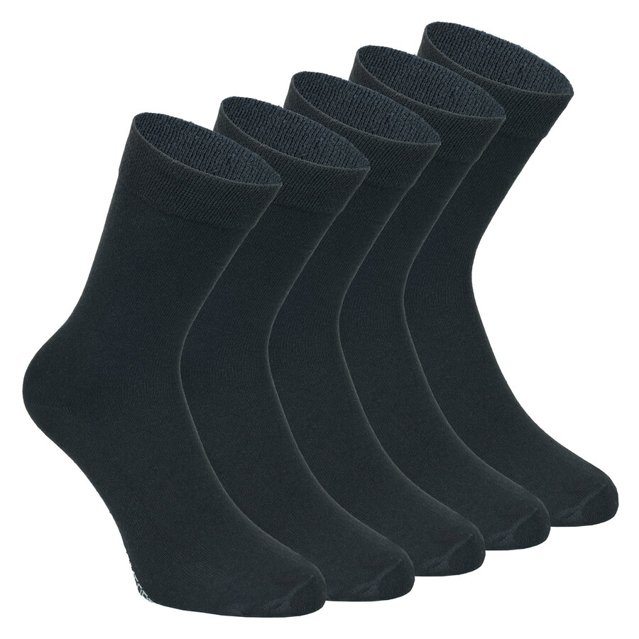 Comfort-Damensocken Baumwolle schwarz