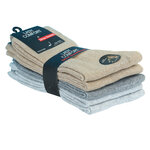 Comfort-Damensocken Baumwolle beige-grau-melange-mix - 10