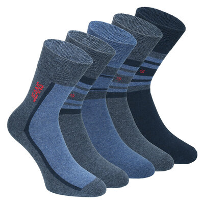 Damen Socken Street-Style ohne Gummidruck jeans-mix und beige-mix