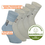 Damensocken Baumwolle Street-Style beige-grau-mix - 2