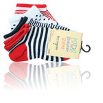 Kinder Sneakersocken Baumwolle Ahoi Maritim - 2