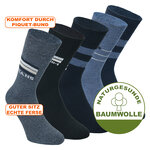Herrensocken Baumwolle Jeans-Style blau-mix - 2