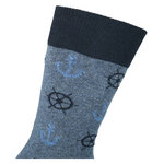 Herrensocken Baumwolle Maritim-Style blau - 7