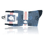Herrensocken Baumwolle Maritim-Style blau - 3