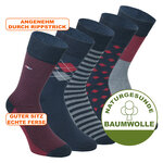 Casual-Business Herrensocken Baumwolle Muster-Mix - 2