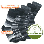 Herrensocken Baumwolle dunkel Streifen Mix - 2