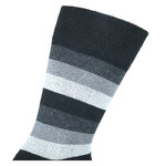 Herrensocken Baumwolle dunkel Streifen Mix - 8