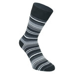 Herrensocken Baumwolle dunkel Streifen Mix - 7