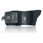 Herrensocken Baumwolle dunkel Streifen Mix - 3