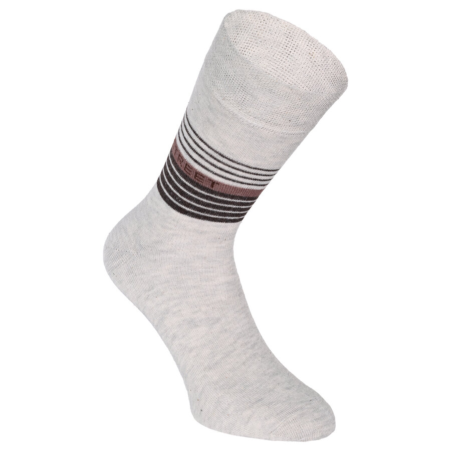 Herrensocken Street-Style grau-beige-melange-mix - 13
