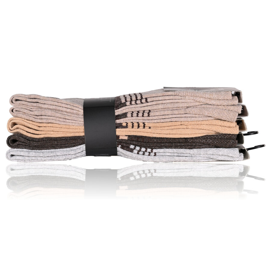 Herrensocken Street-Style grau-beige-melange-mix - 11