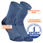 Outdoor Trekking Wander-Socken feature-rich-technical camano jeans-blau - 6