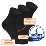 Dicke Sport-Kurzsocken Baumwolle Apollo schwarz - 8