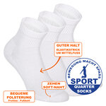 Dicke Sport-Kurzsocken Baumwolle Apollo weiß - 8