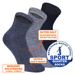 Dicke Sport-Kurzsocken Baumwolle Apollo blau-mix - 10