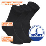 Dicke Tennis-Sportsocken Baumwolle Apollo schwarz - 9