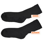 Dicke Tennis-Sportsocken Baumwolle Apollo schwarz - 3