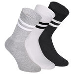 Dicke Tennis-Sportsocken Baumwolle Apollo schwarz-grau-weiß-mix - 1