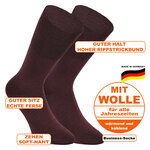 Business Socken Merino-Wolle Made in Germany bordeaux - 2