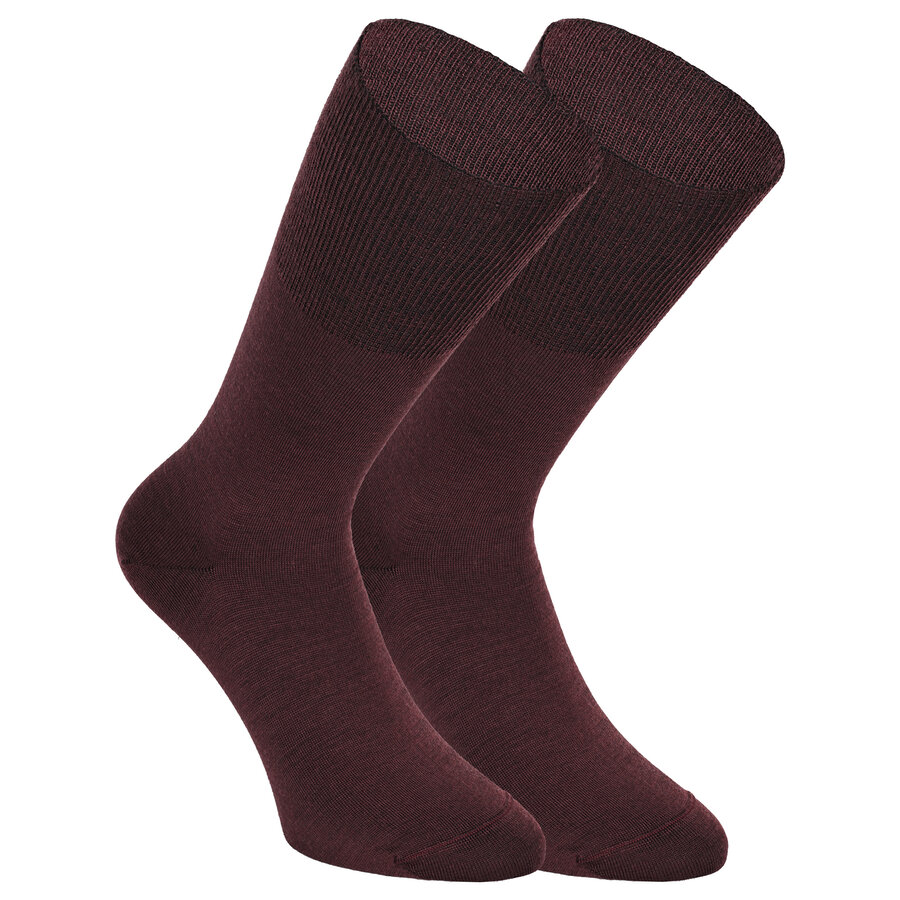 Business Socken Merino-Wolle Made in Germany bordeaux