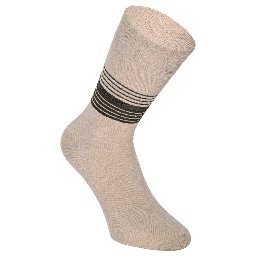 Herrensocken ohne Gummibund Baumwolle Street-Style grau-beige-melange-mix - 11