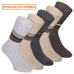 Herrensocken ohne Gummibund Baumwolle Street-Style grau-beige-melange-mix - 3