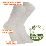 Bambussocken ohne Gummidruck camano natur-melange - 2