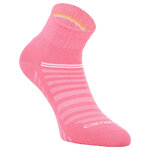 Sport-Kurzsocken Mesh-Gewebe atmungsaktiv Camano pink-weiß-mix - 6