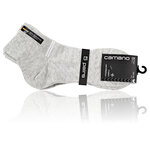 Sport-Kurzsocken Mesh-Gewebe atmungsaktiv Camano grau-melange - 2
