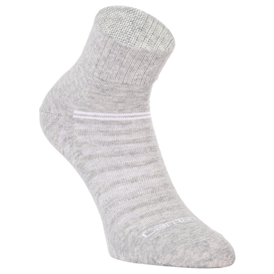 Sport-Kurzsocken Mesh-Gewebe atmungsaktiv Camano grau-melange - 5