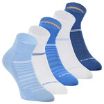 Sport-Kurzsocken Mesh-Gewebe atmungsaktiv Camano blau-weiß-mix - 1
