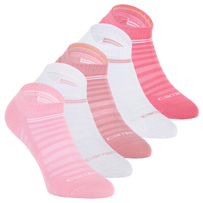 Sneakersocken Mesh-Gewebe atmungsaktiv Camano pink-weiß-mix