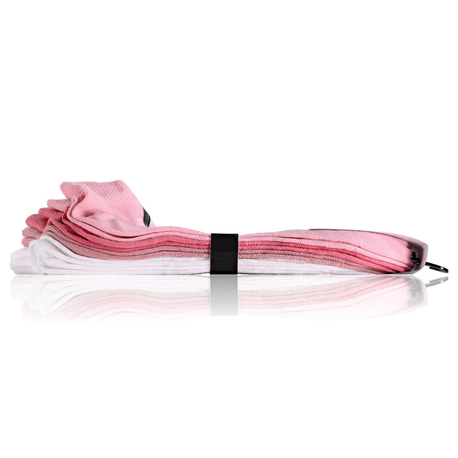 Sneakersocken Mesh-Gewebe atmungsaktiv Camano pink-weiß-mix - 9